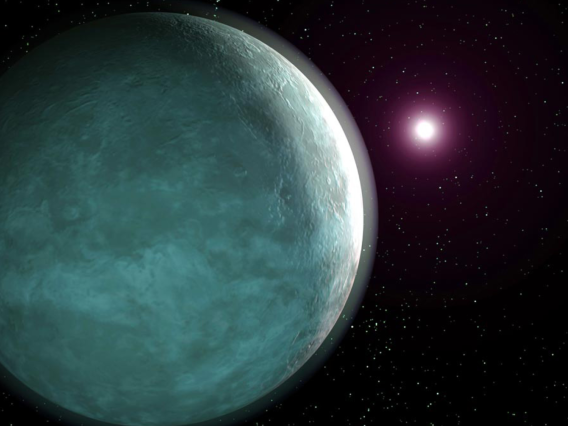 Artist impression of expoplanet Kepler-100 e