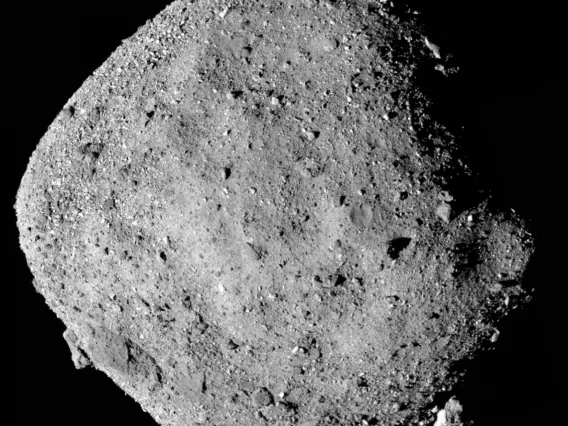 Asteroid Bennu as seen by the OSIRIS-REx spacecraft in 2018