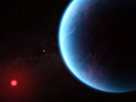 Artist impression of exoplanet