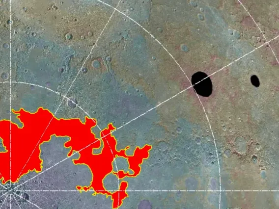 Image shows a graphical representation of research about Mercury. 