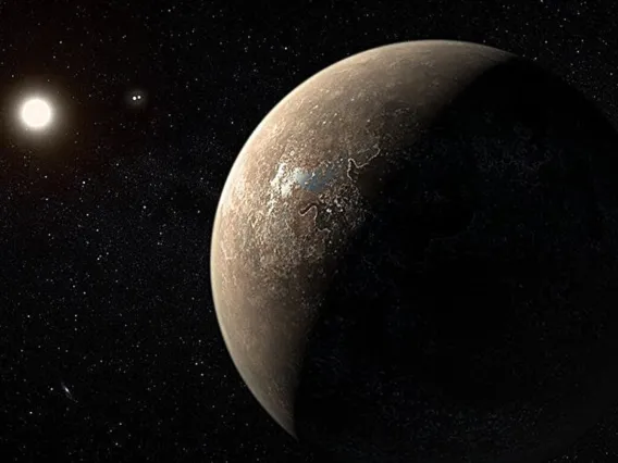 Artist’s impression of the exoplanet Proxima Centauri b.