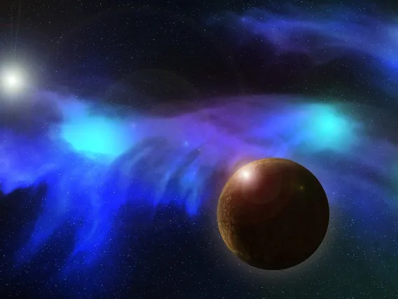 Artist impression of an exoplanet