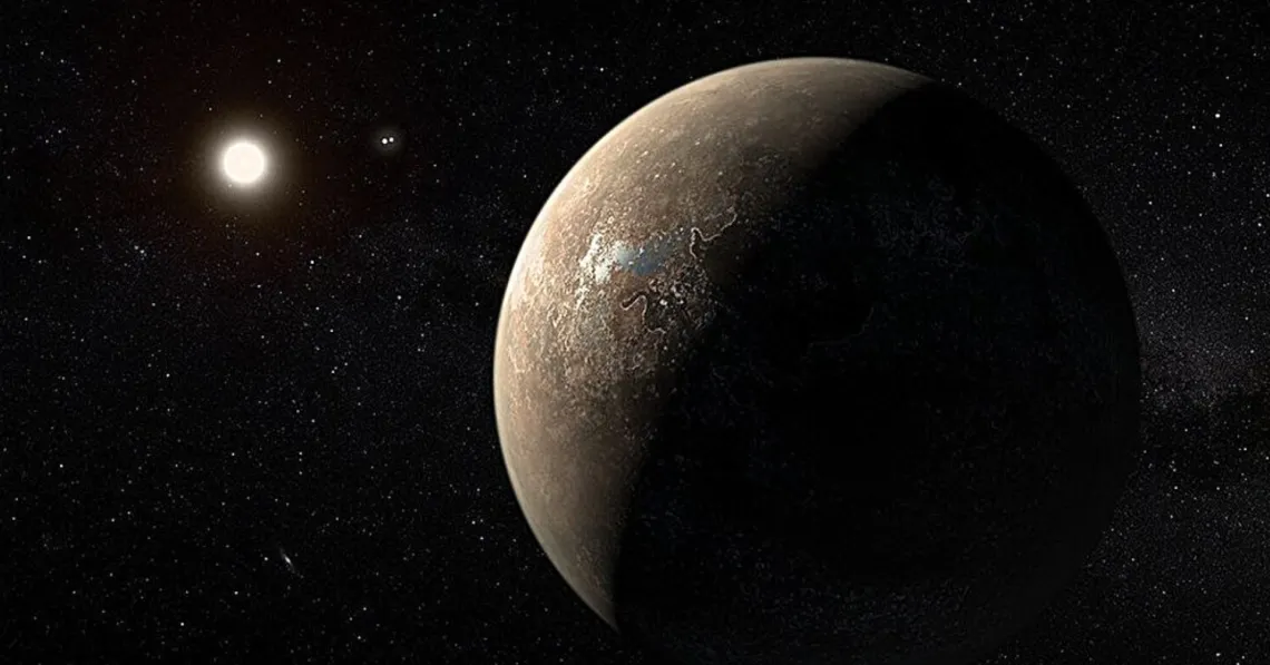 Artist’s impression of the exoplanet Proxima Centauri b.