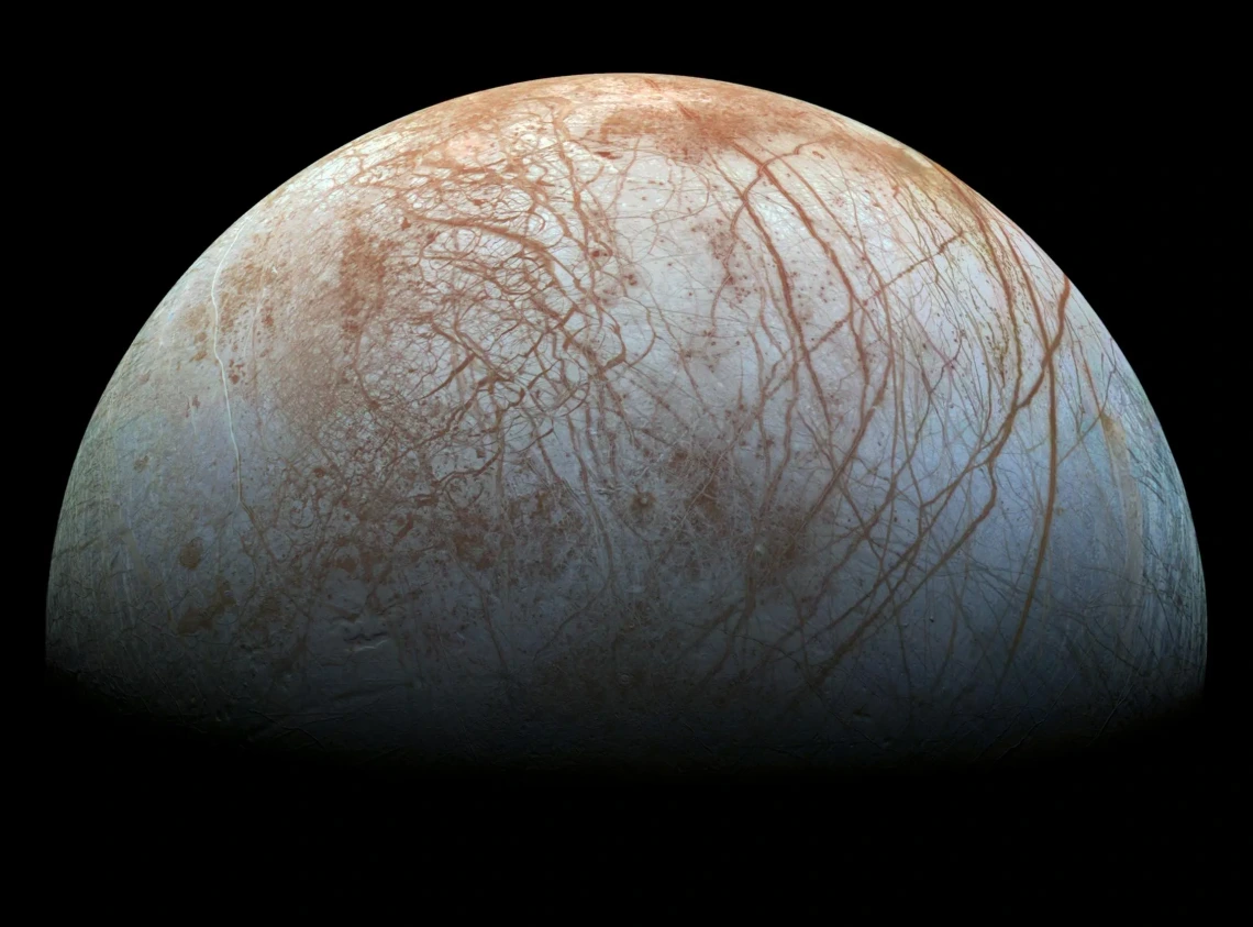 Color view of the Jovian moon Europa