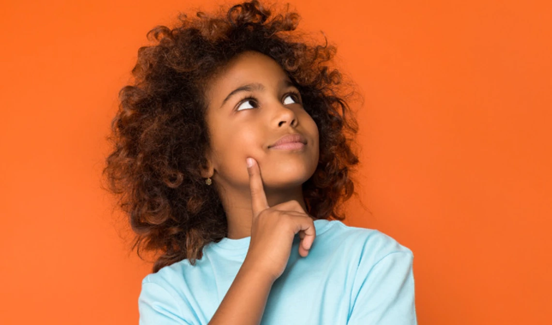 Image of a child thinking