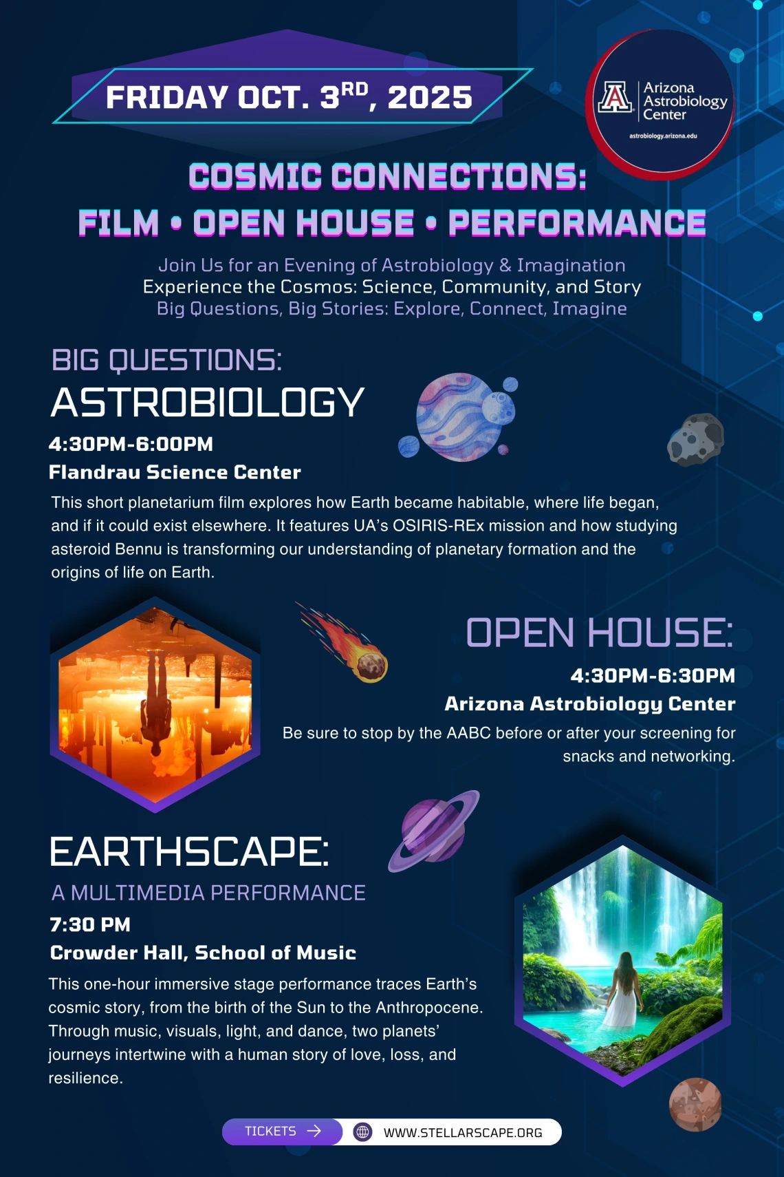 Cosmic Connections flyer