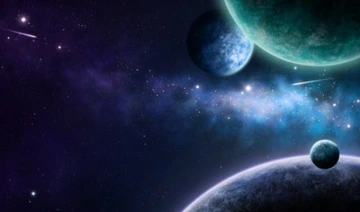 Image of alien worlds in space